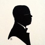 a silhouette of Robert Chang